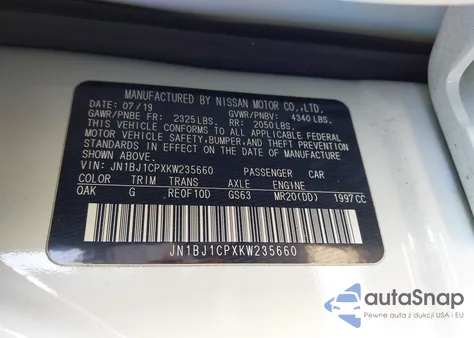 2019 Nissan Rogue Sport S from USA, damaged, VIN JN1BJ1CPXKW235660